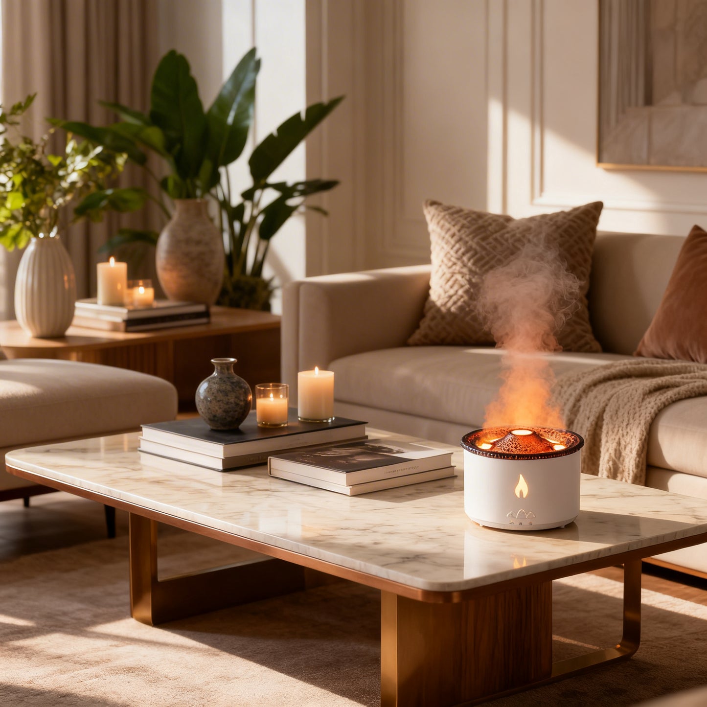 Magisk Luftfuktare – Harmonisk design med rogivande rökringar